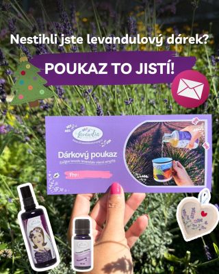 🎄 Nestihli jste objednat svůj vysněný levandulový dárek? 🙁 Žádný problém! 🎈😃 Máme pro vás levandulový POUKAZ, který přijde...